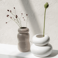 Urban Nature Culture White Pebbles Vase